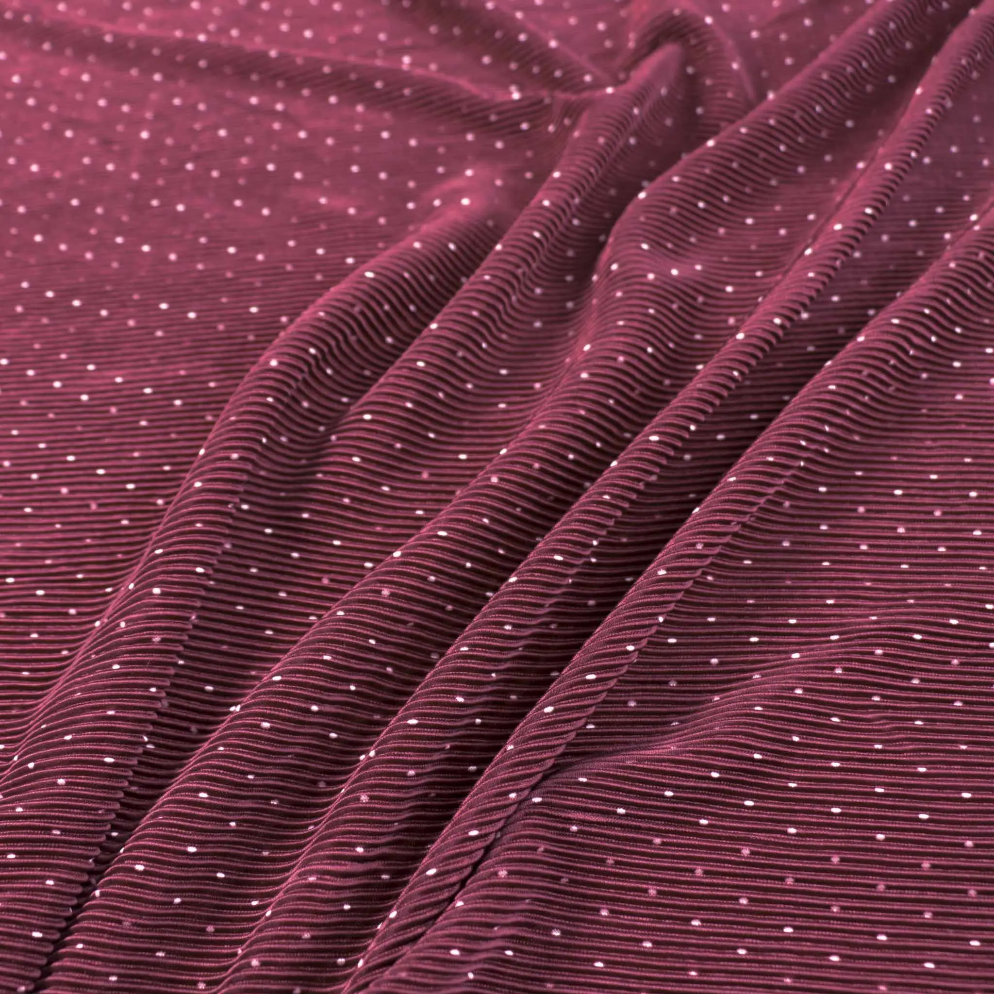 Plisse Fabric -Plum purple
