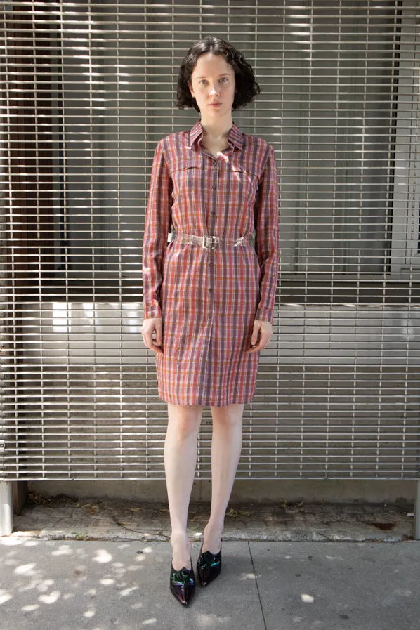 PRADA PLAID DRESS