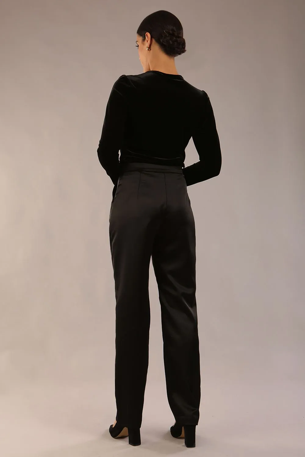 (PRE-ORDER) Rhea Satin Stretch Trousers