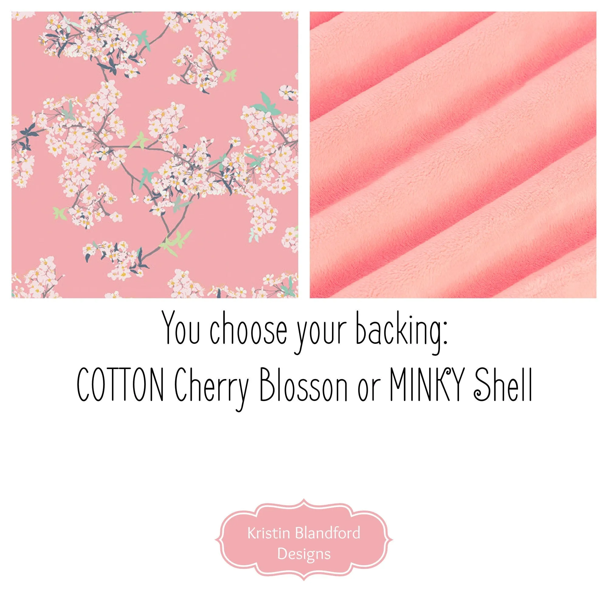 Quilt Kit Floral Nursery Crib Blanket DIY Do It Yourself Project Art Gallery Fabrics Twin Throw Coral Pink Cherry Blossom Plaid Mint Newborn
