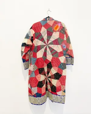 Quilted Caftan with 2 Beetle Applique's