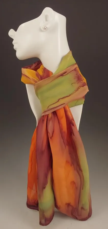 "Harvest" Silk Scarf