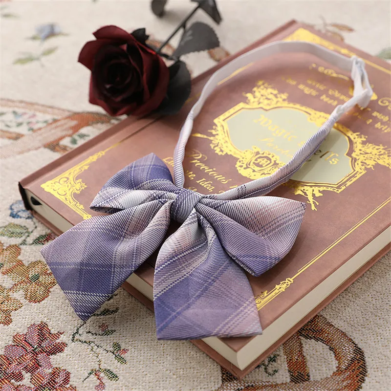 "JK WHITE PURPLE PLAID" SKIRT UB2371