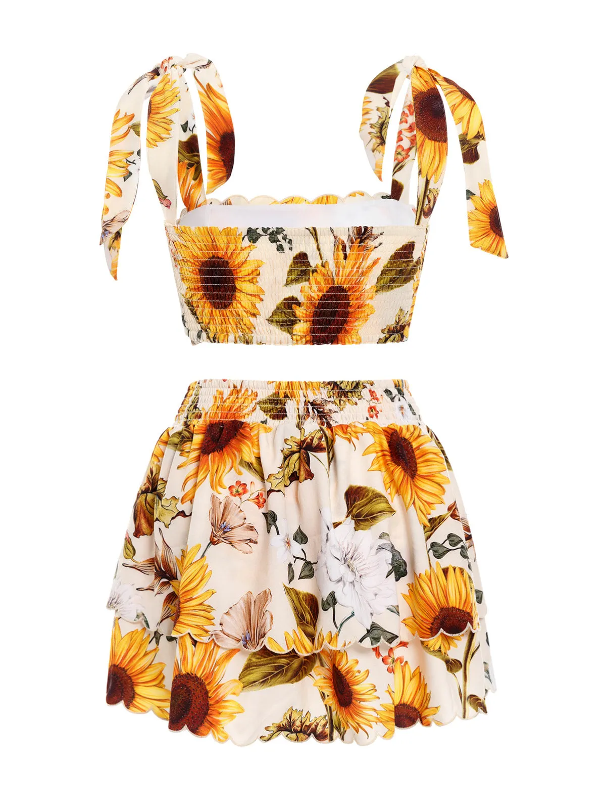 Rhea Crop-Cooper Skirt ::RET