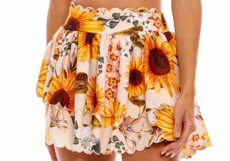 Rhea Crop-Cooper Skirt ::RET