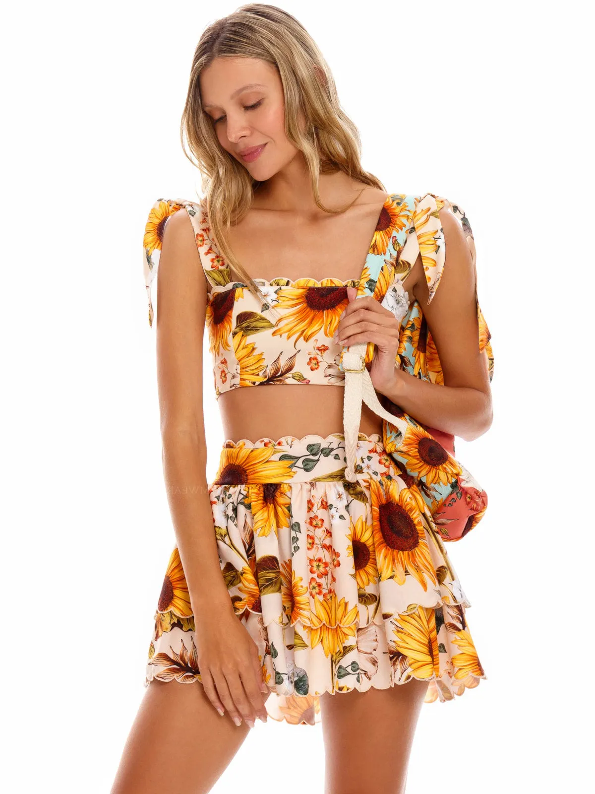 Rhea Crop-Cooper Skirt ::RET