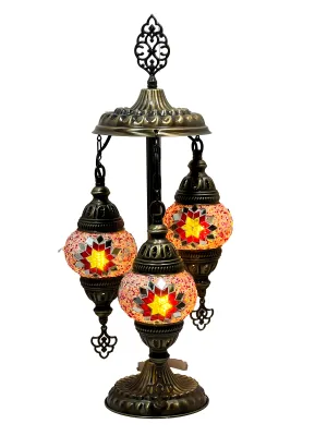 Rhodia Boho Handcrafted 3 Tiered Mosaic Table Lamp