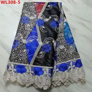 Rich Cotton Embroidered Net Lace 5 Yards