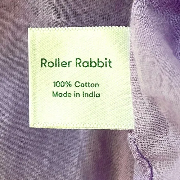 Roller Rabbit Darrel Pippa Dress Tiered in Lavender Green Girlhoodcore Size S