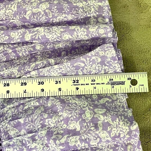 Roller Rabbit Darrel Pippa Dress Tiered in Lavender Green Girlhoodcore Size S