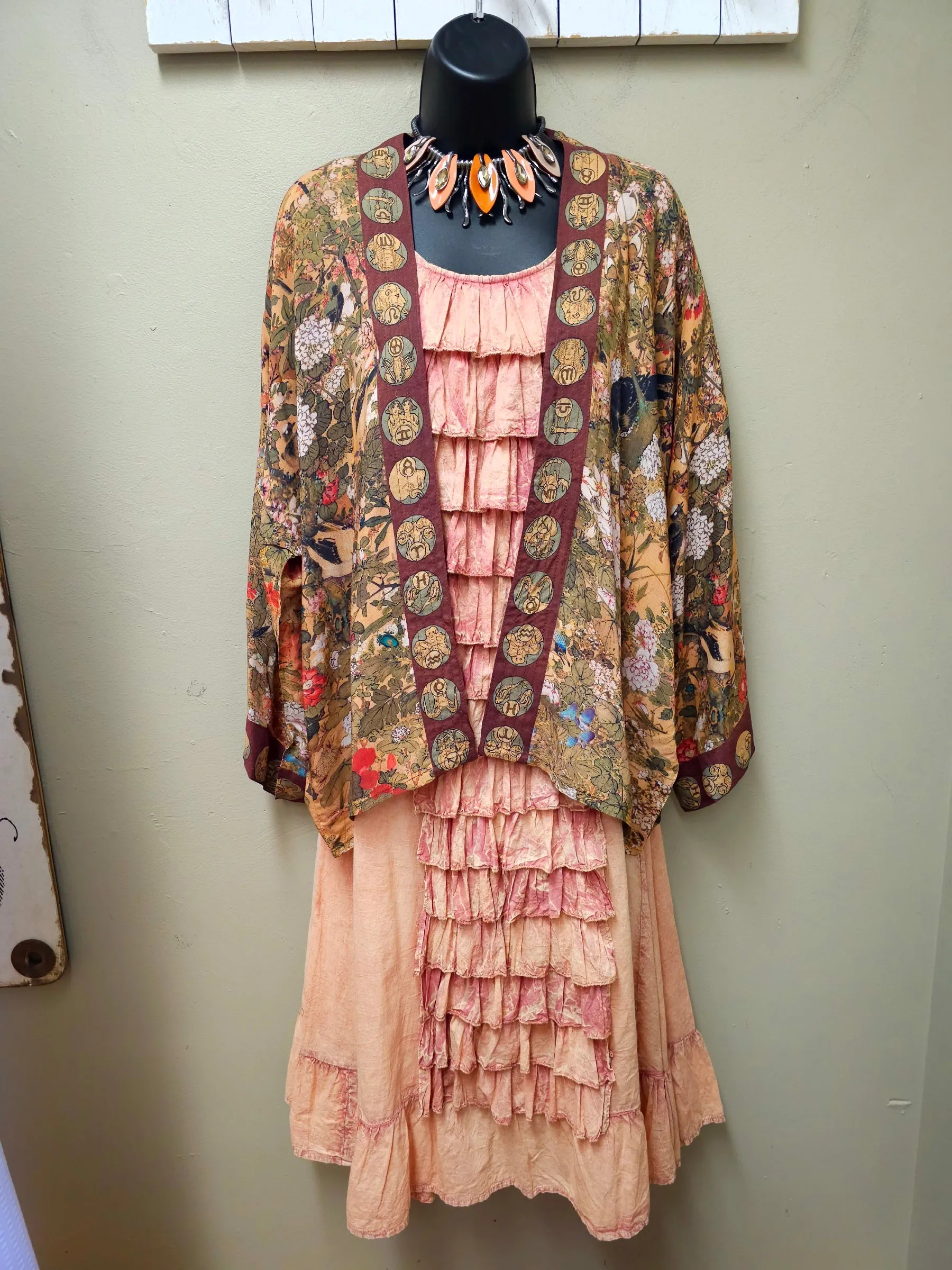 Romantic Front Ruffled Pink Dress