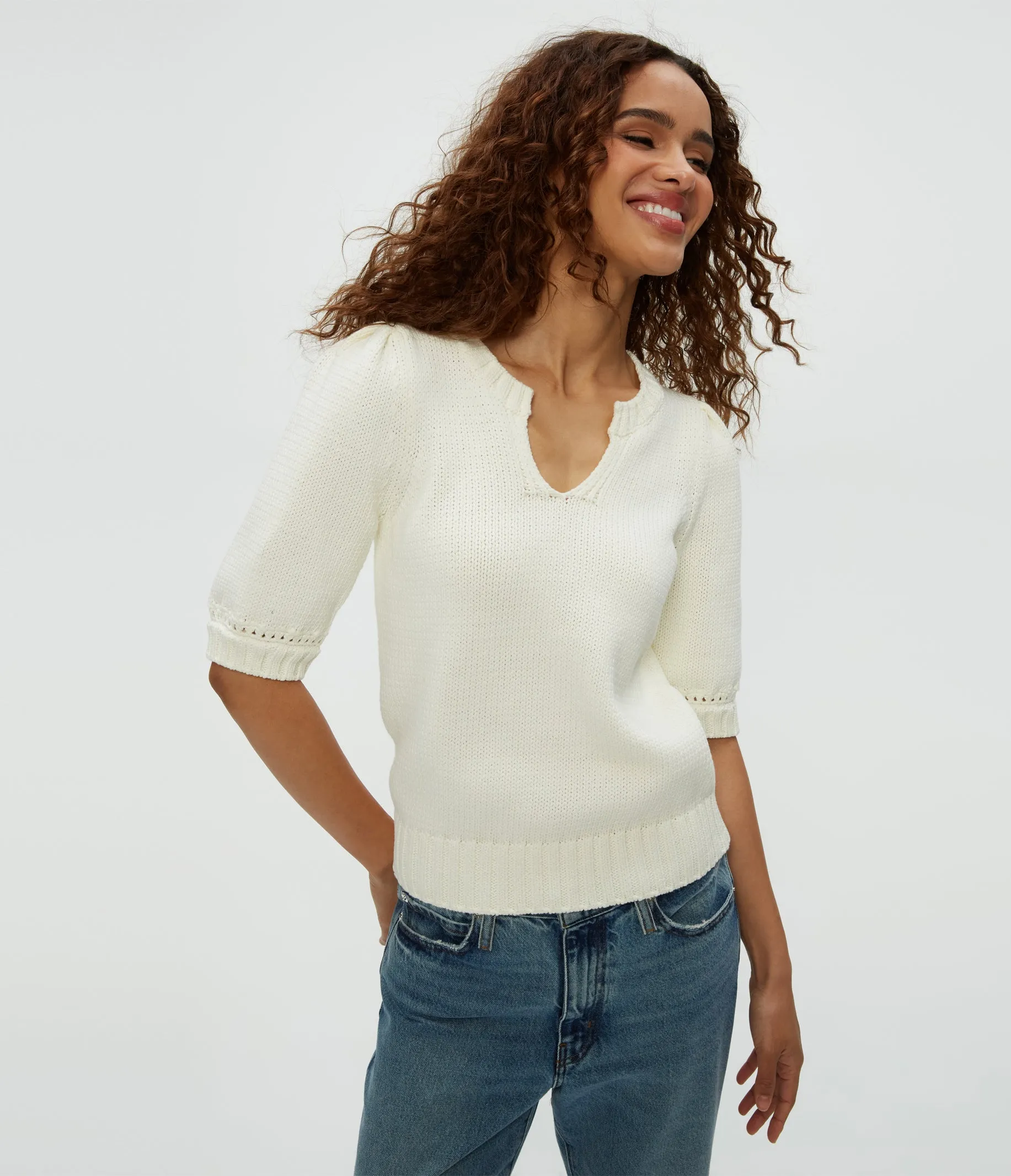 Rosanna Puff Sleeve Sweater