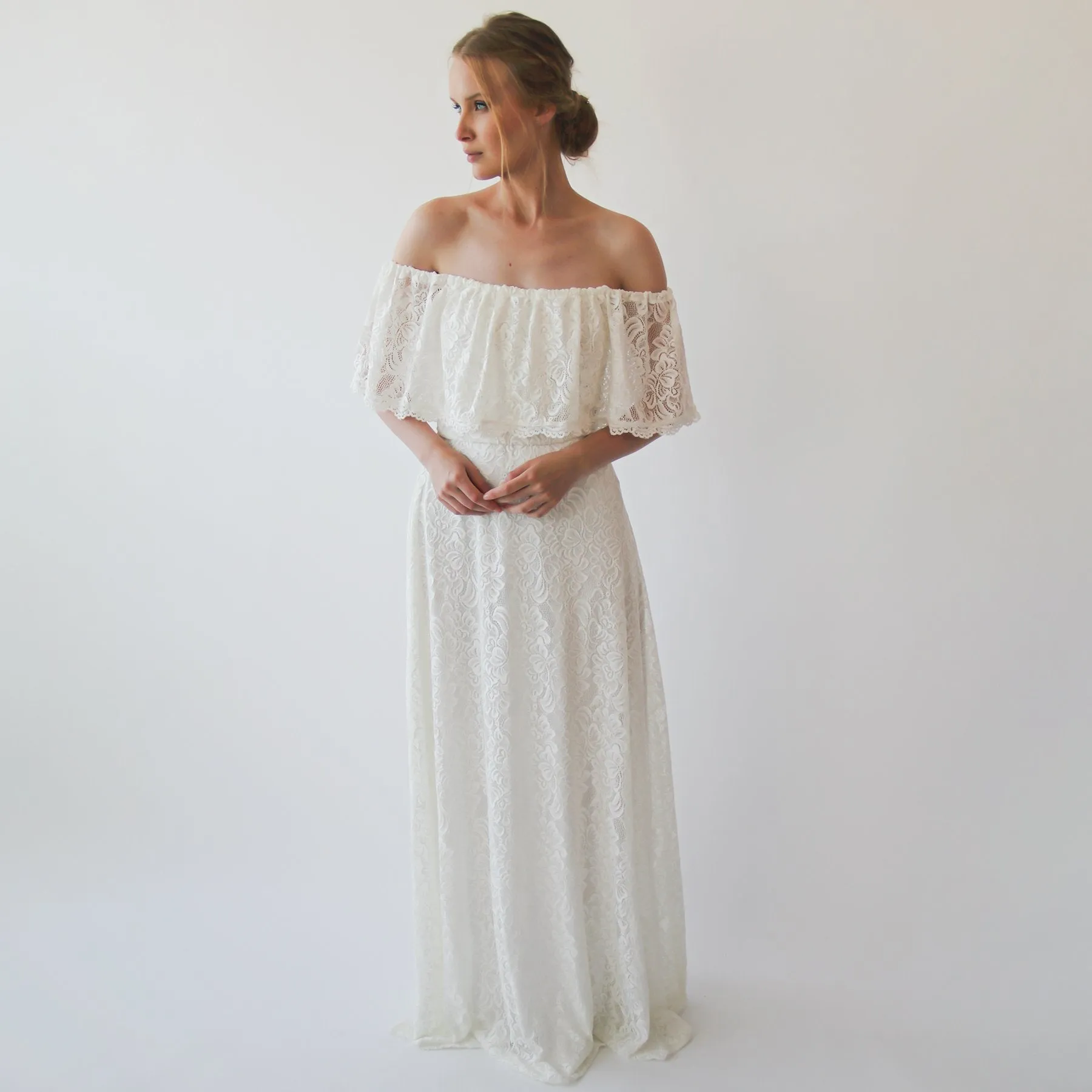 Ruffled Crinkle Dress #1229