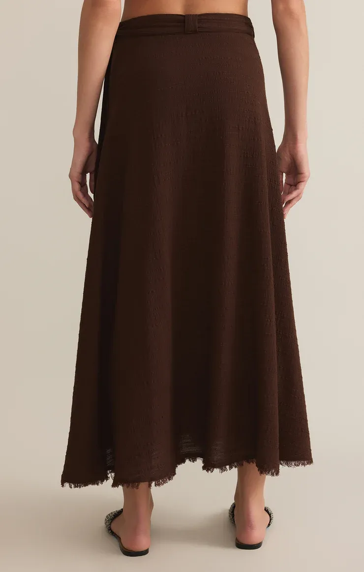 Salerno Wrap Skirt Lava Rock