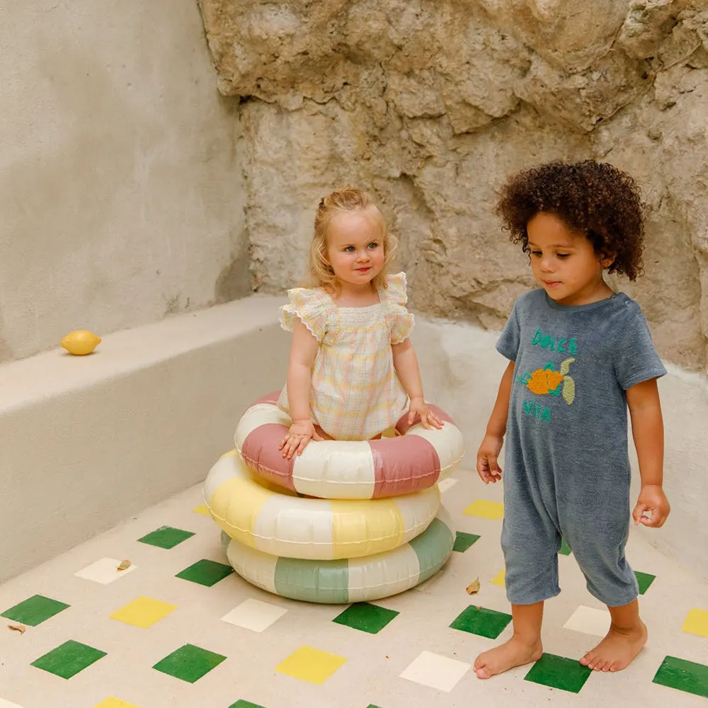 Savia Romper | Yellow Positano Checks