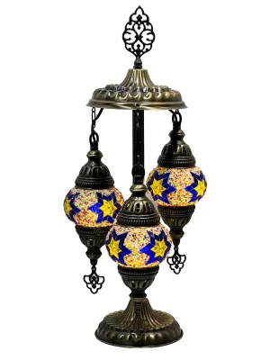Sidera Boho Handcrafted 3 Tiered Mosaic Table Lamp