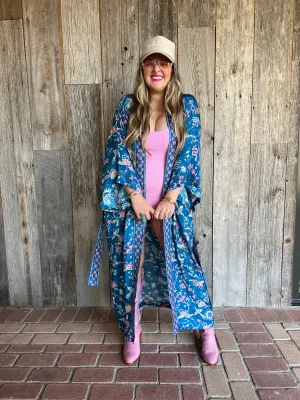 {Spell} Desert Bandita Maxi Robe - Cobalt