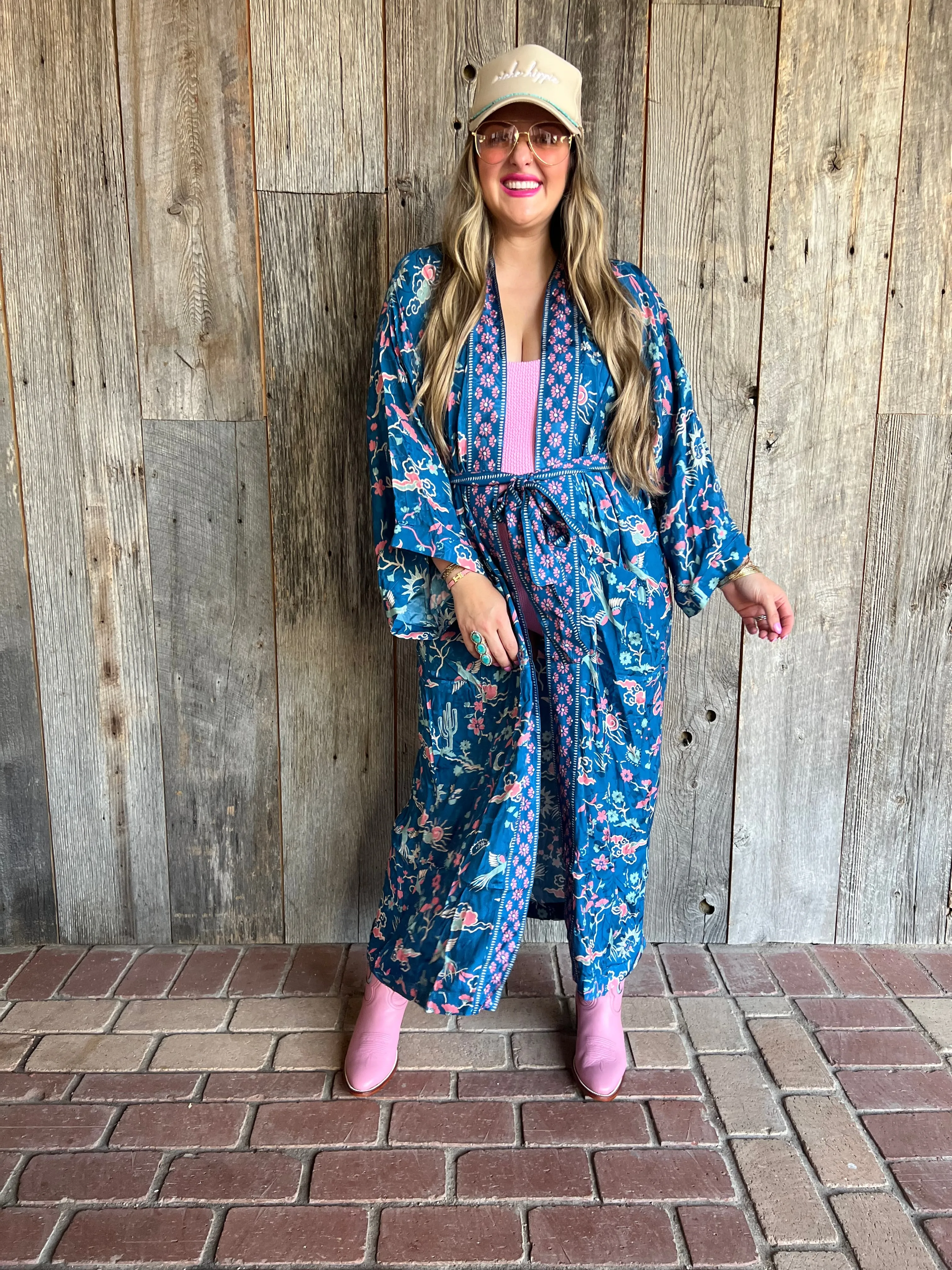 {Spell} Desert Bandita Maxi Robe - Cobalt