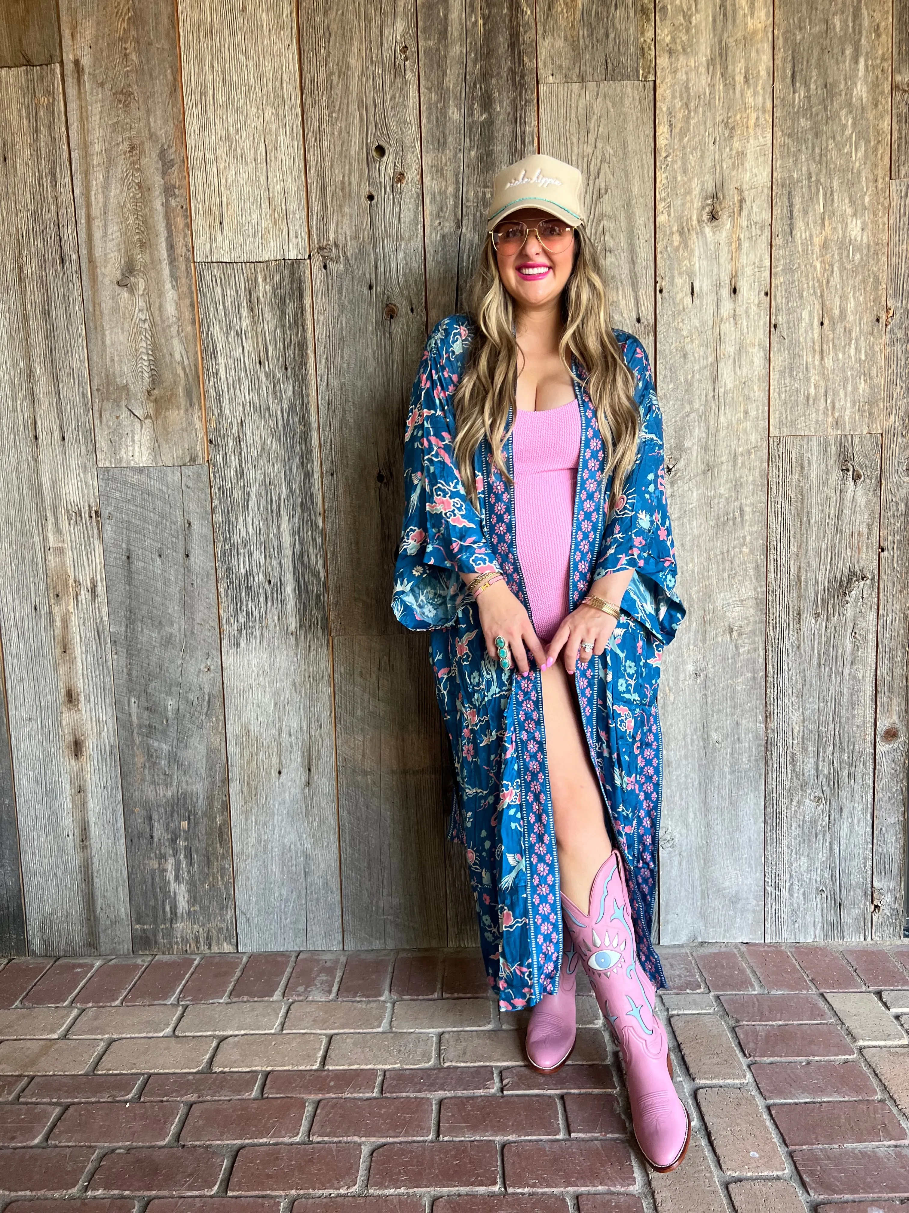 {Spell} Desert Bandita Maxi Robe - Cobalt