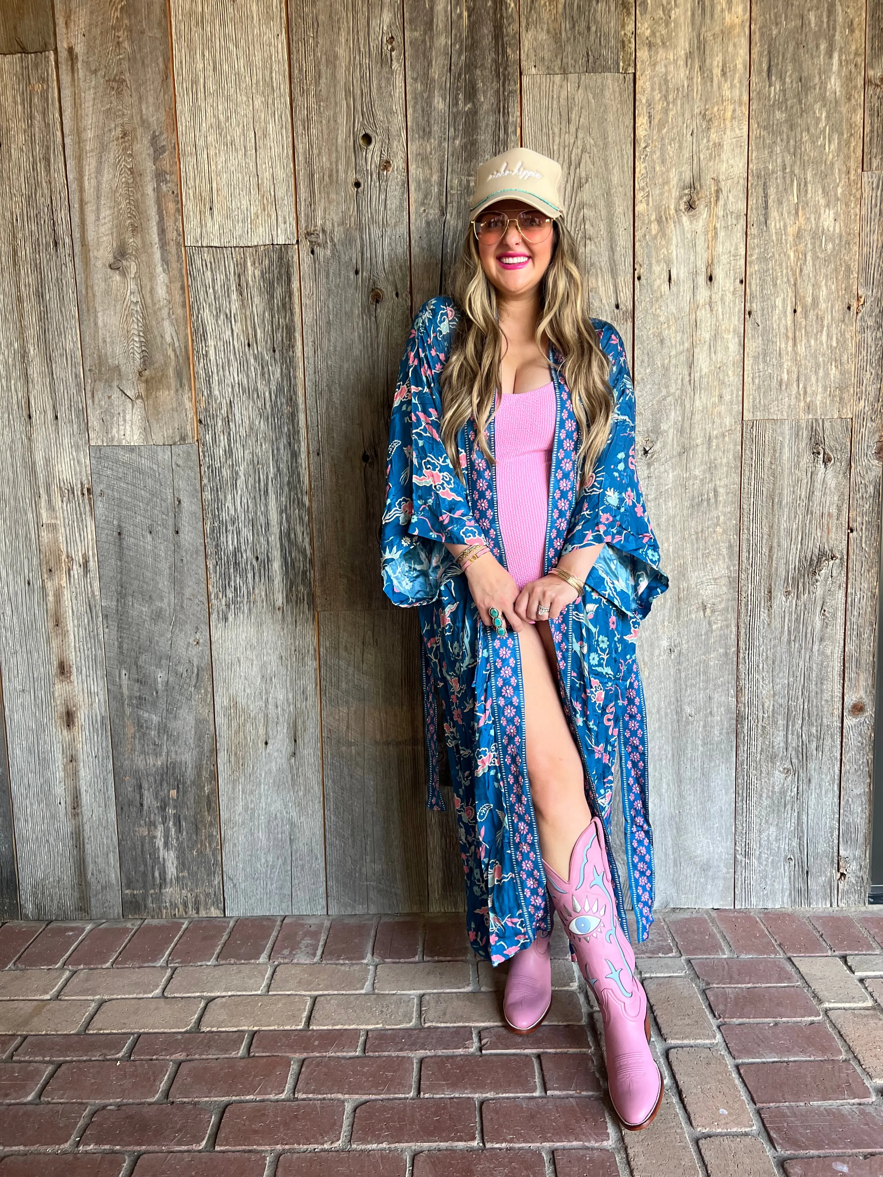 {Spell} Desert Bandita Maxi Robe - Cobalt
