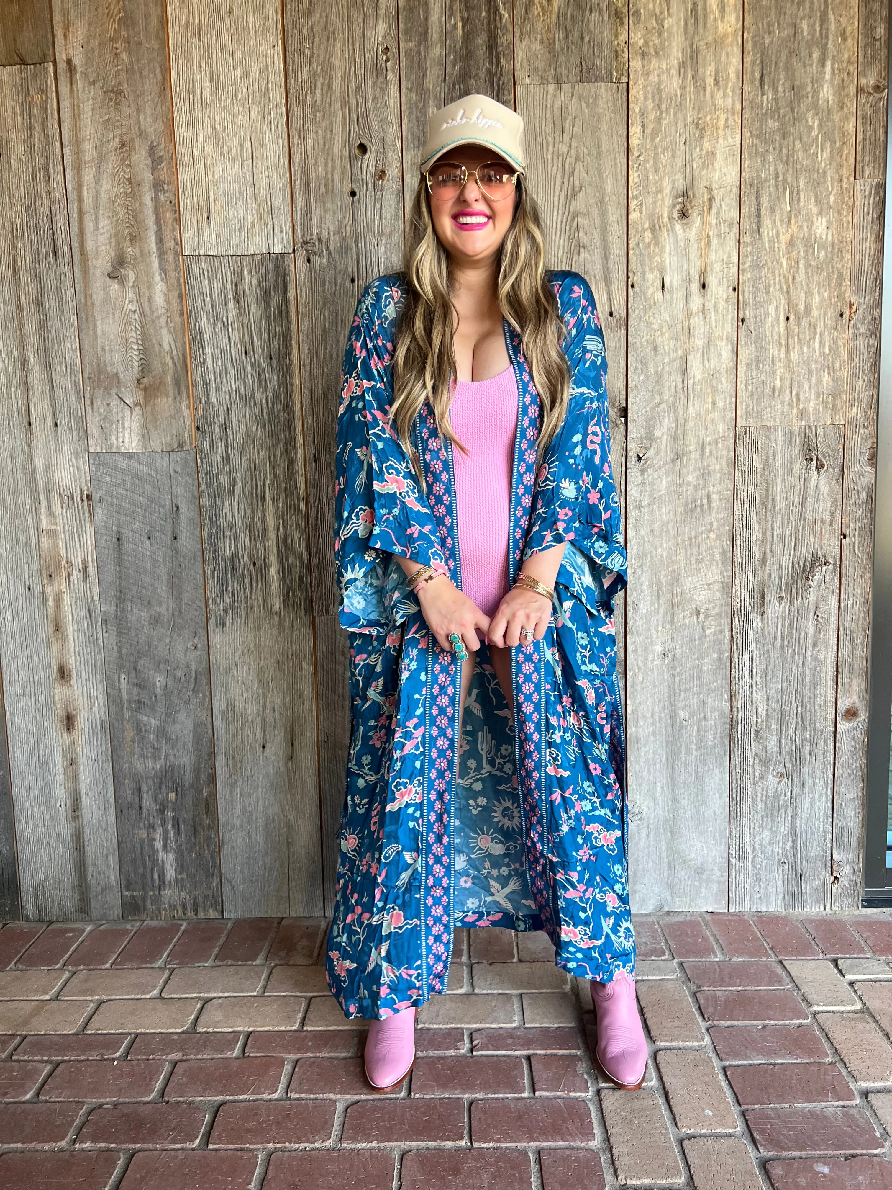 {Spell} Desert Bandita Maxi Robe - Cobalt