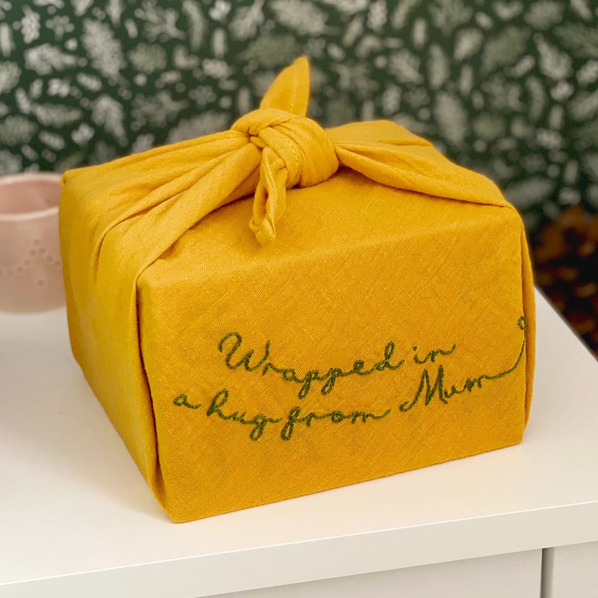Stitch And Pass Me On Reusable Fabric Gift Wrap