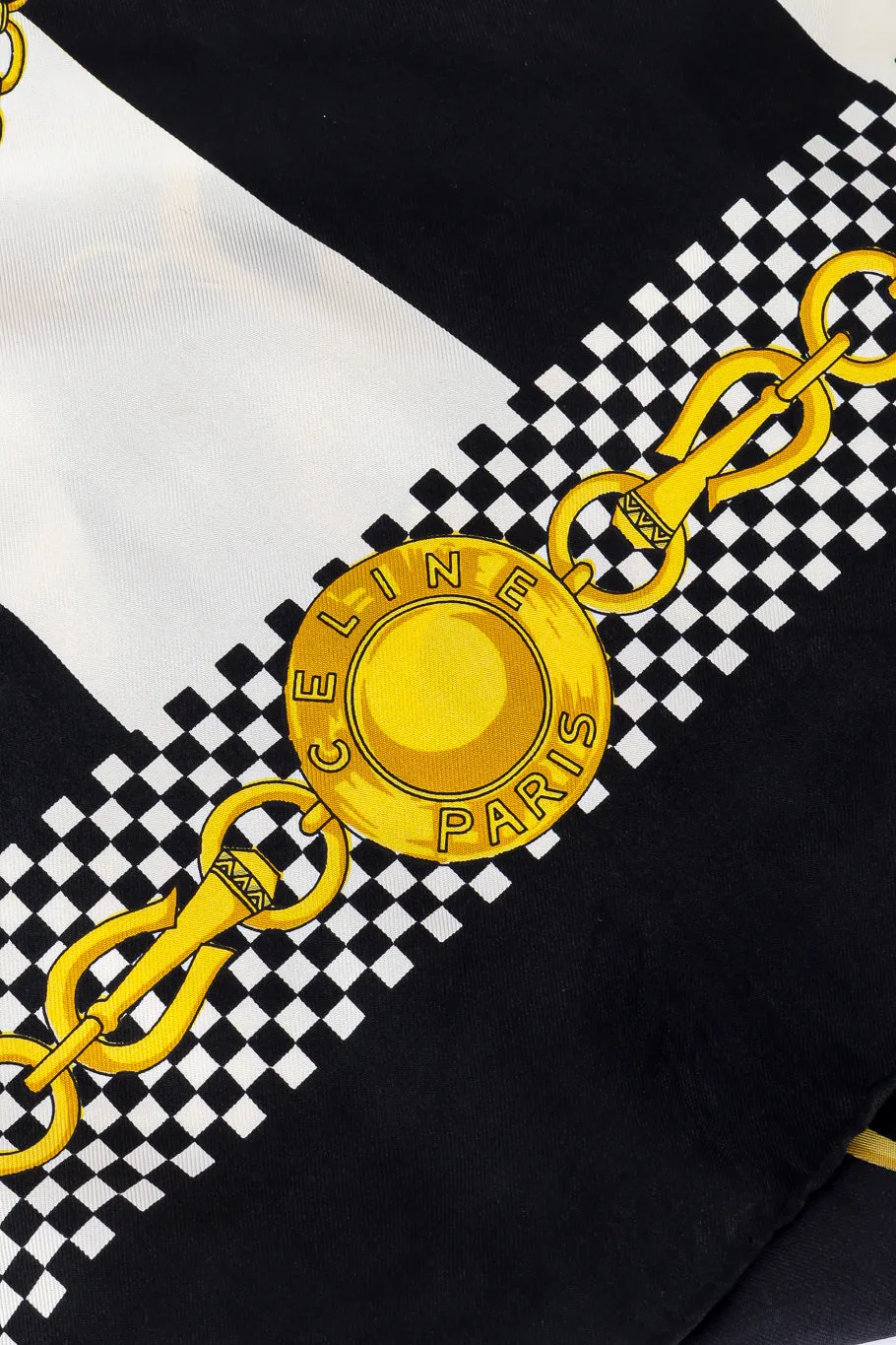 Striped Charm Pendant Scarf