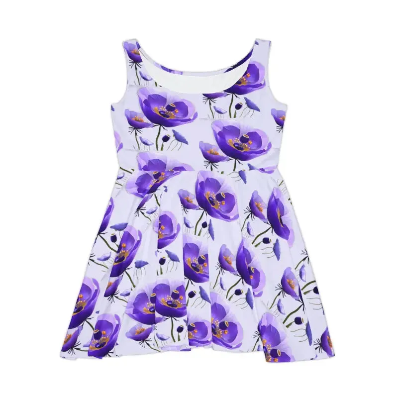 Stunning Purple Poppy Skater Dress Makes Waves