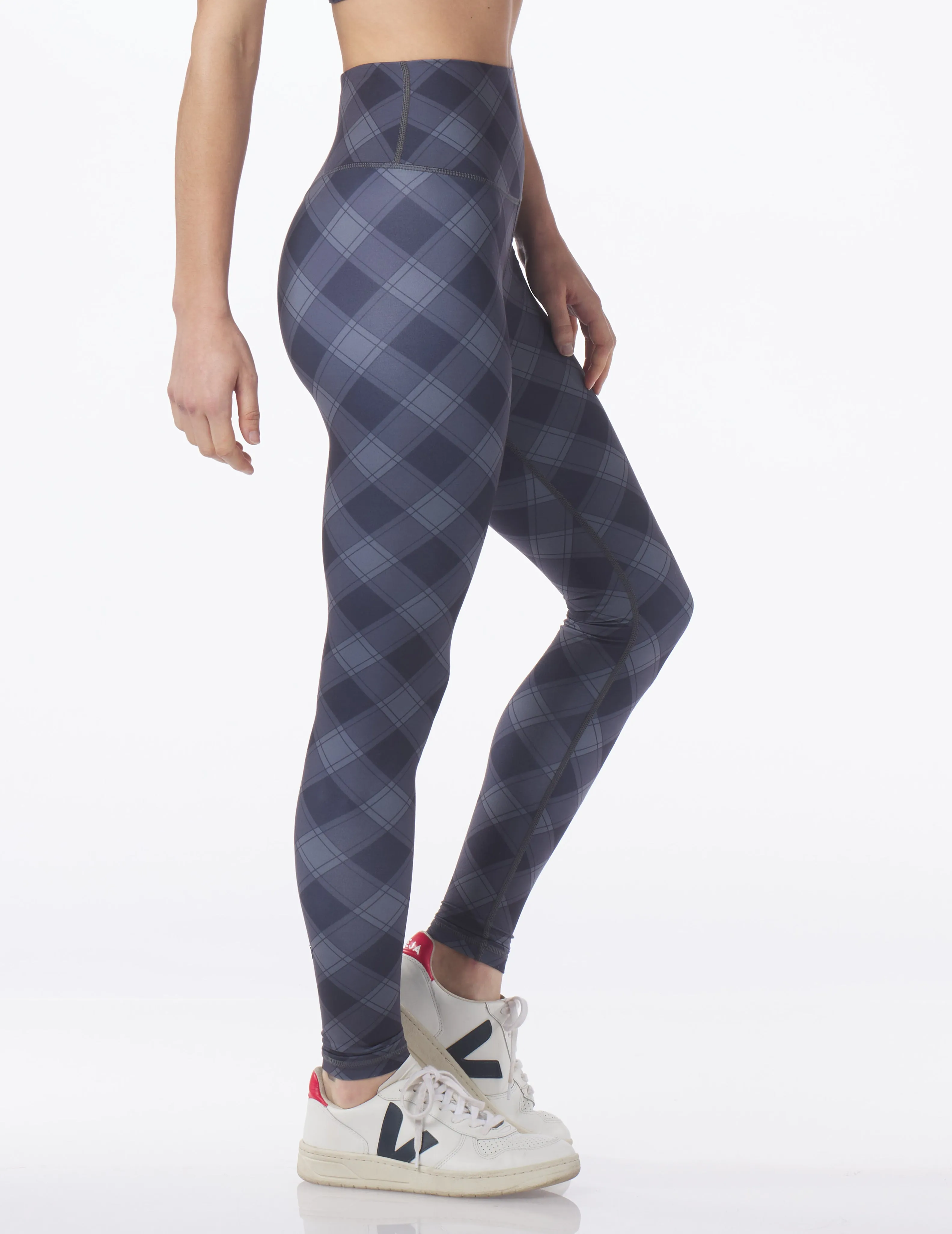 Sultry Legging: Black Buffalo Plaid
