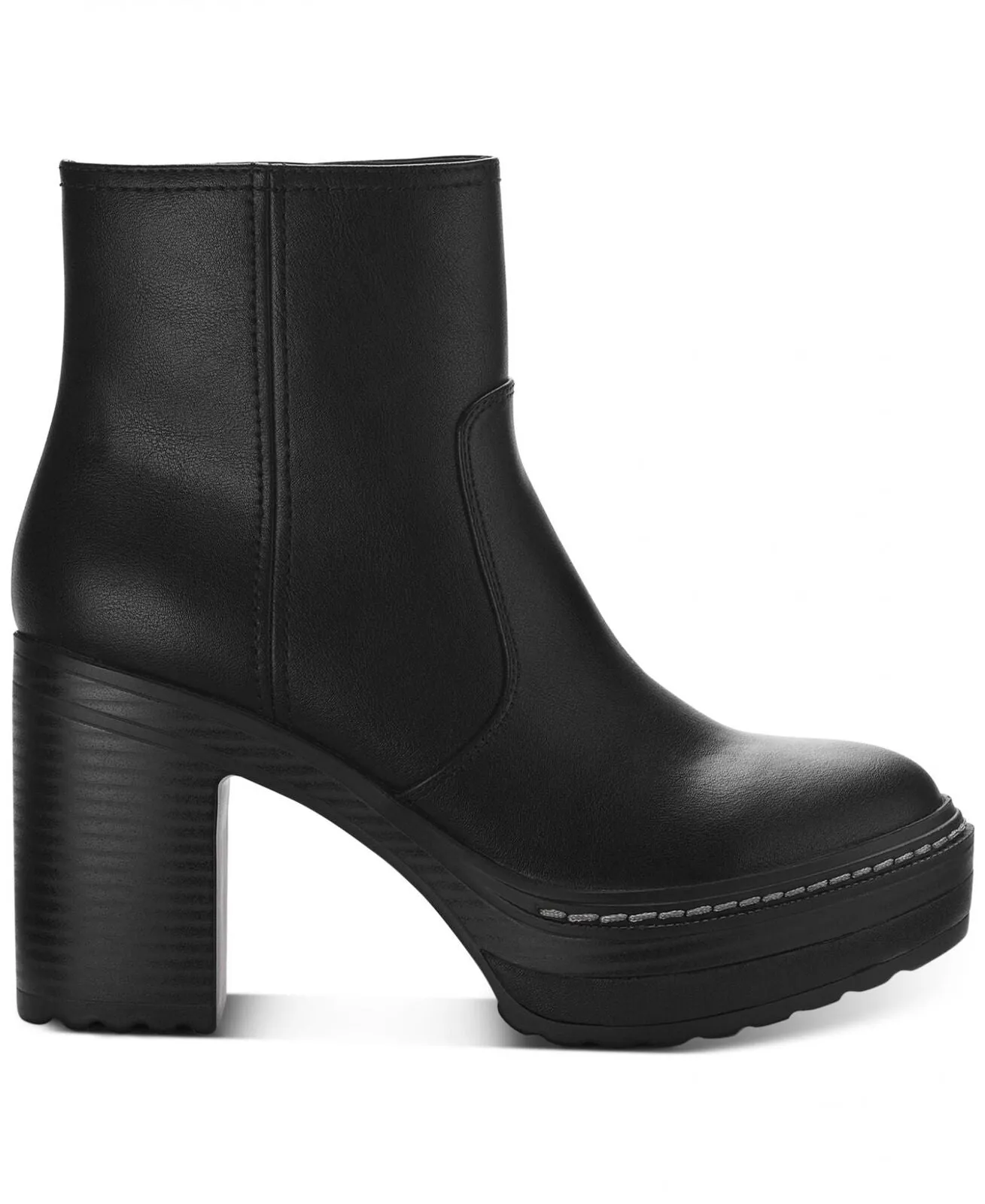 Sun   Stone Womens Kinsley Platform Booties 10014121100 Black 9M