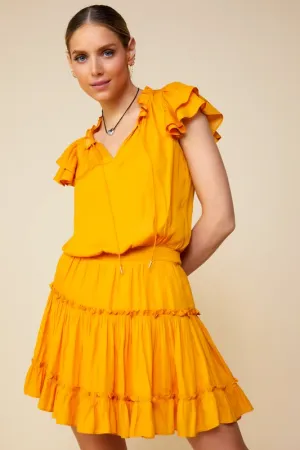 Sunny Ruffled Mini Dress