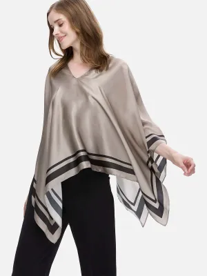 Taupe Silk Duo Wrap
