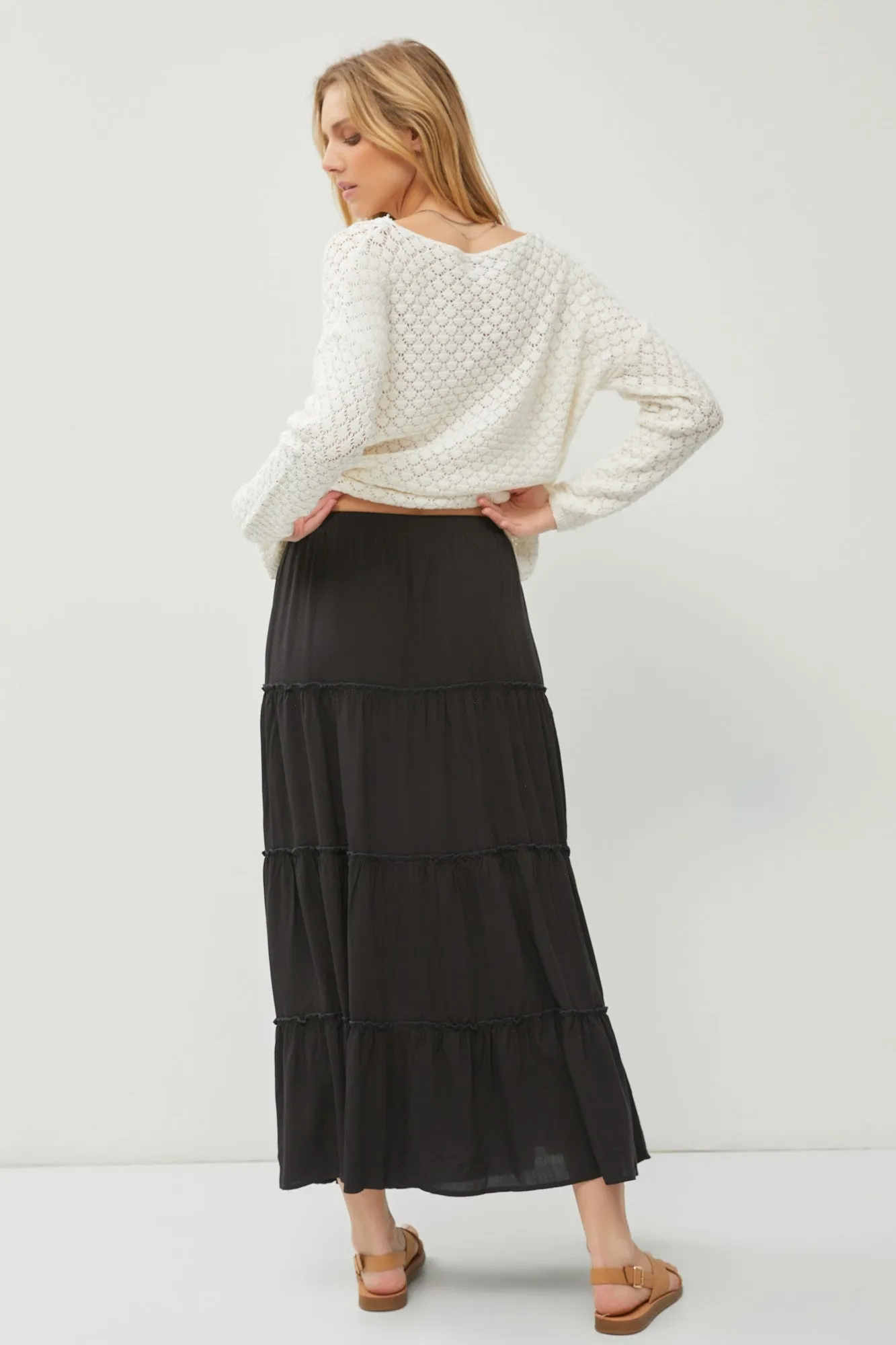 Tiered Maxi Skirt