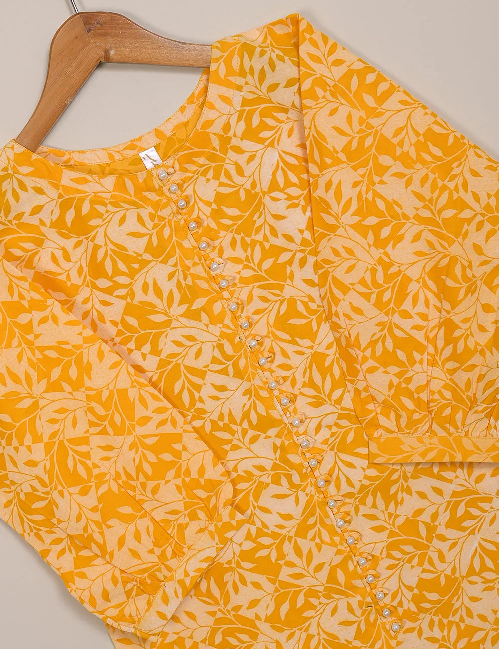 TS-120-Yellow - Cotton Printed Stitched