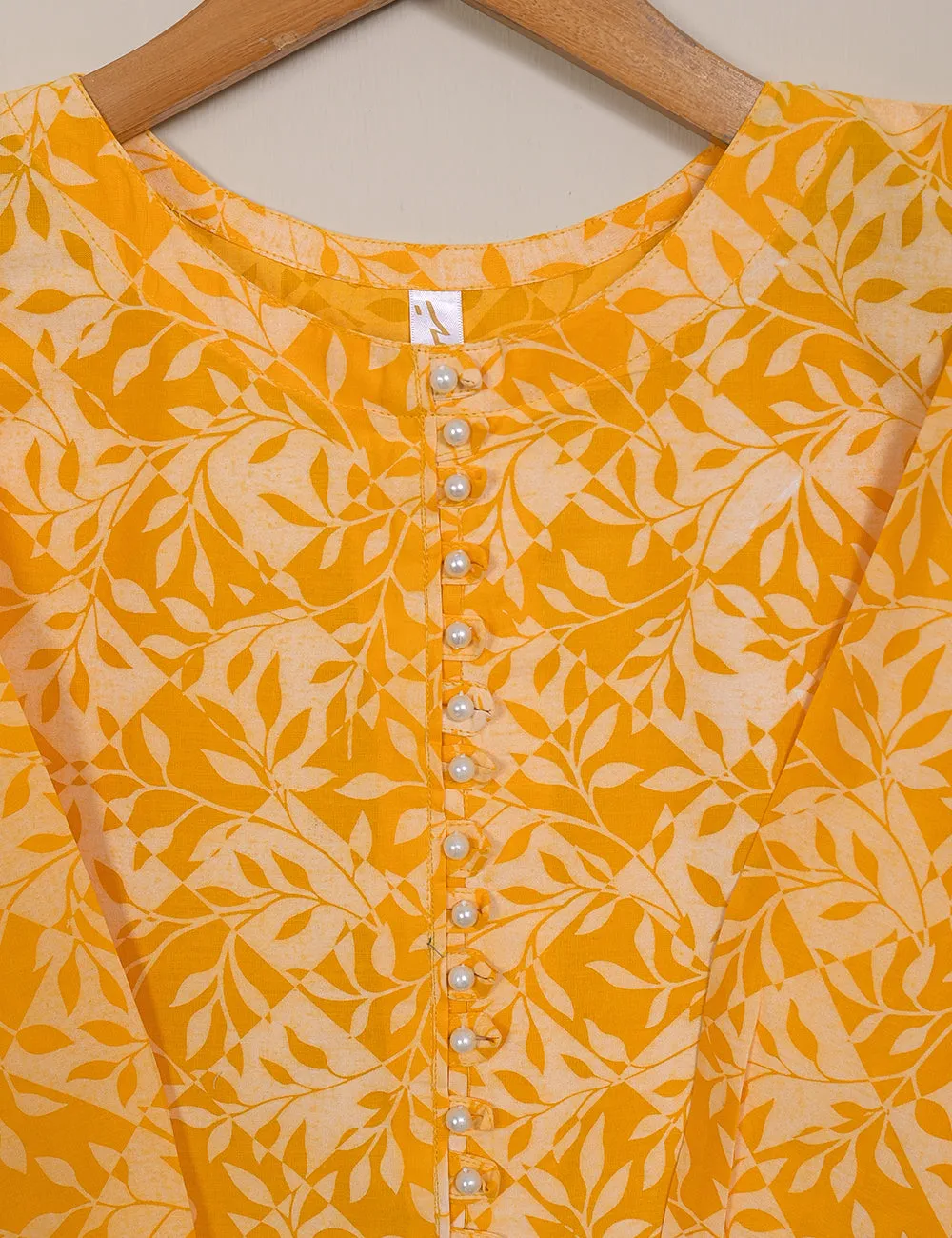 TS-120-Yellow - Cotton Printed Stitched