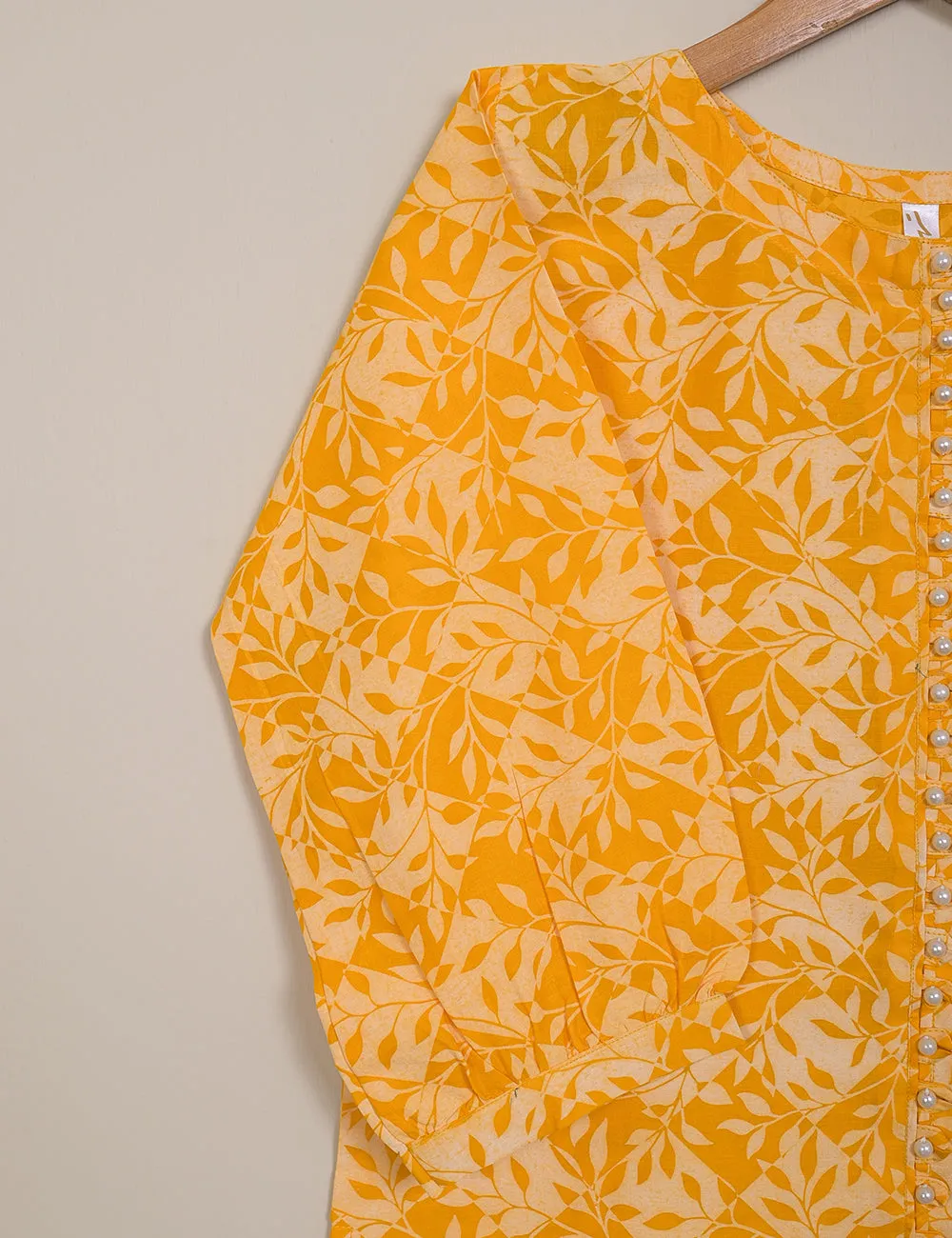 TS-120-Yellow - Cotton Printed Stitched