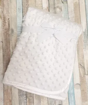 Unisex Baby White Light Weight Dimple Wrap/Blanket
