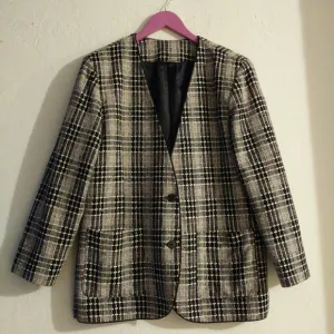 Units vintage  blazer silk  plaid limited edition