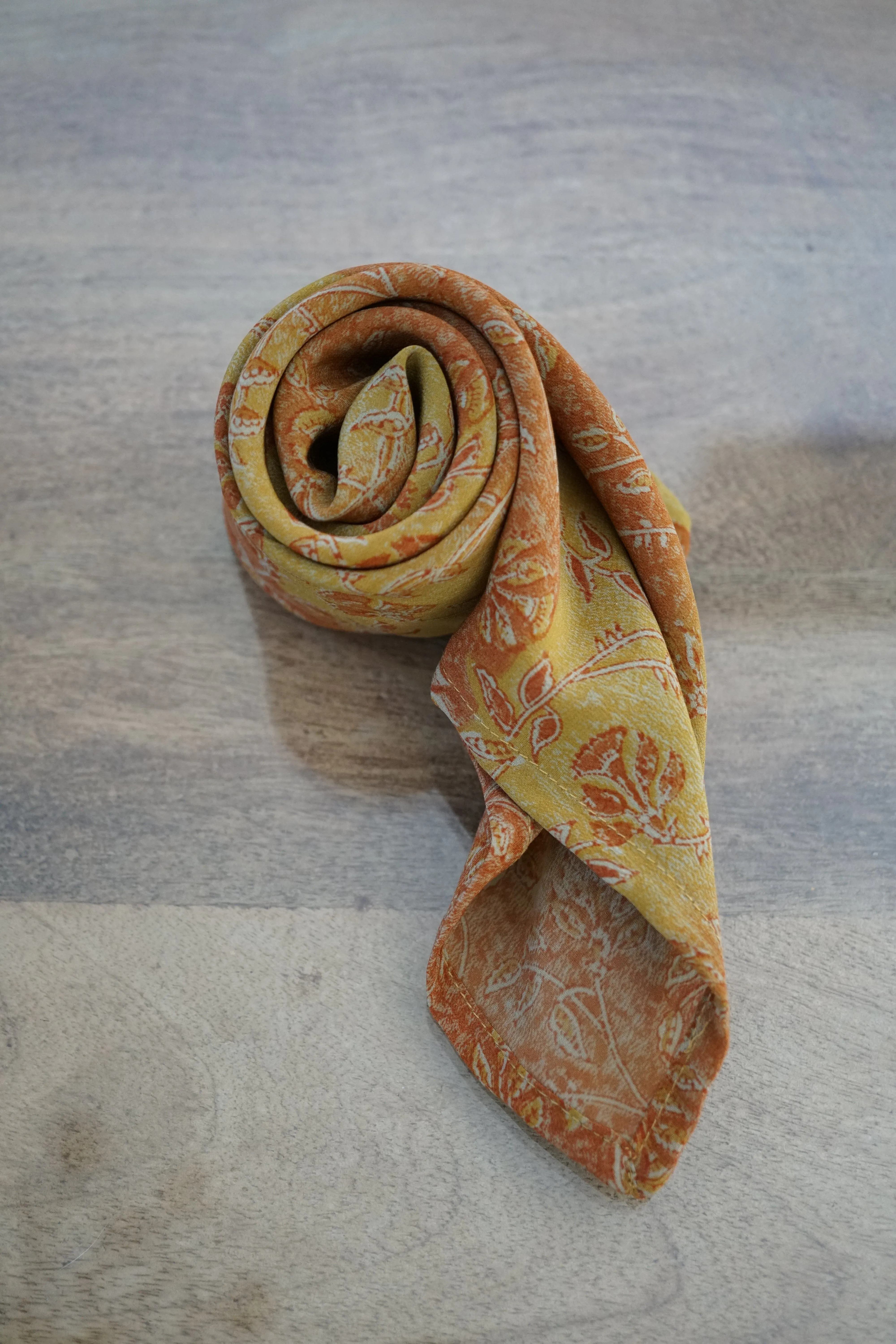 Upcycled Crepe Silk Neckerchief