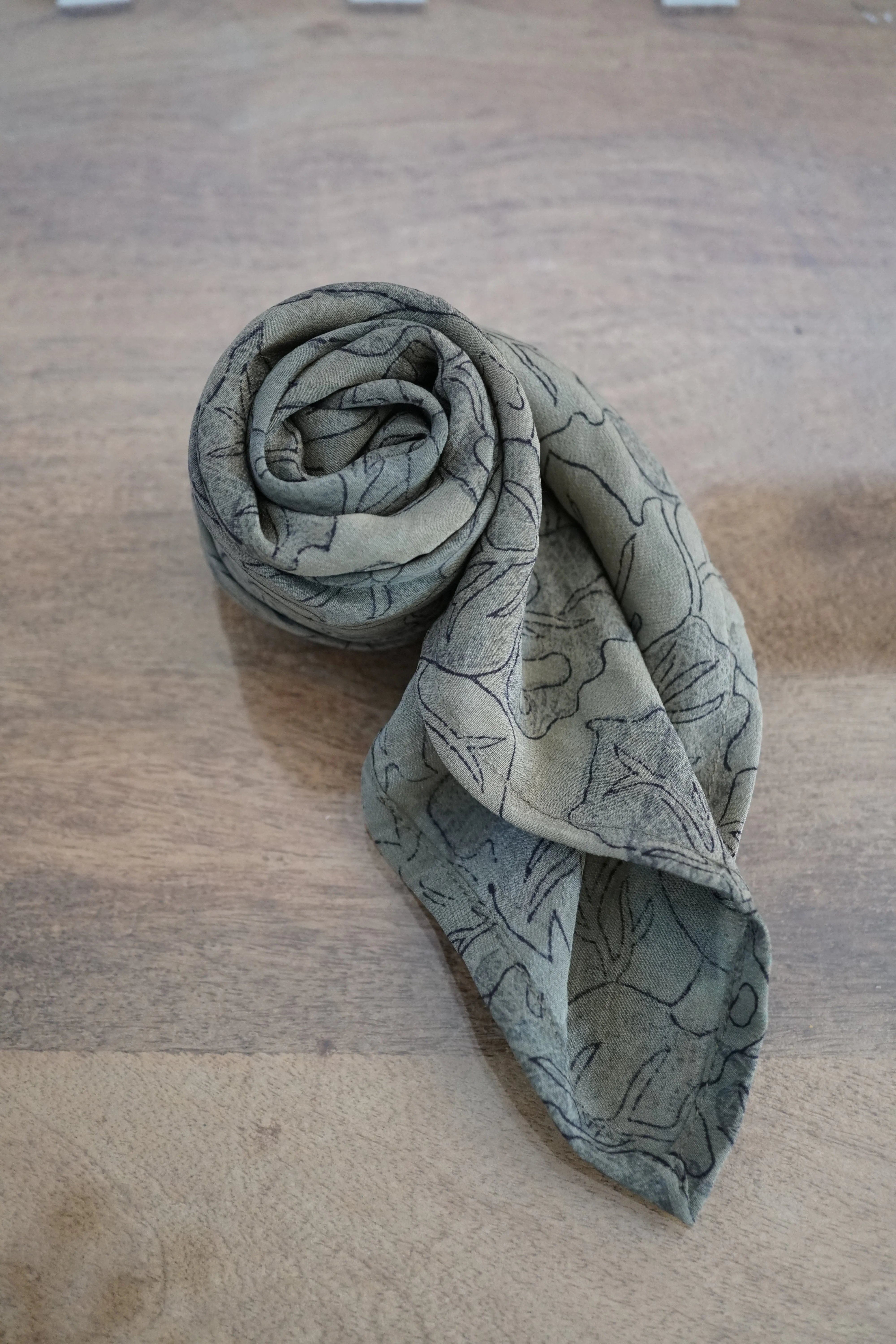 Upcycled Crepe Silk Neckerchief