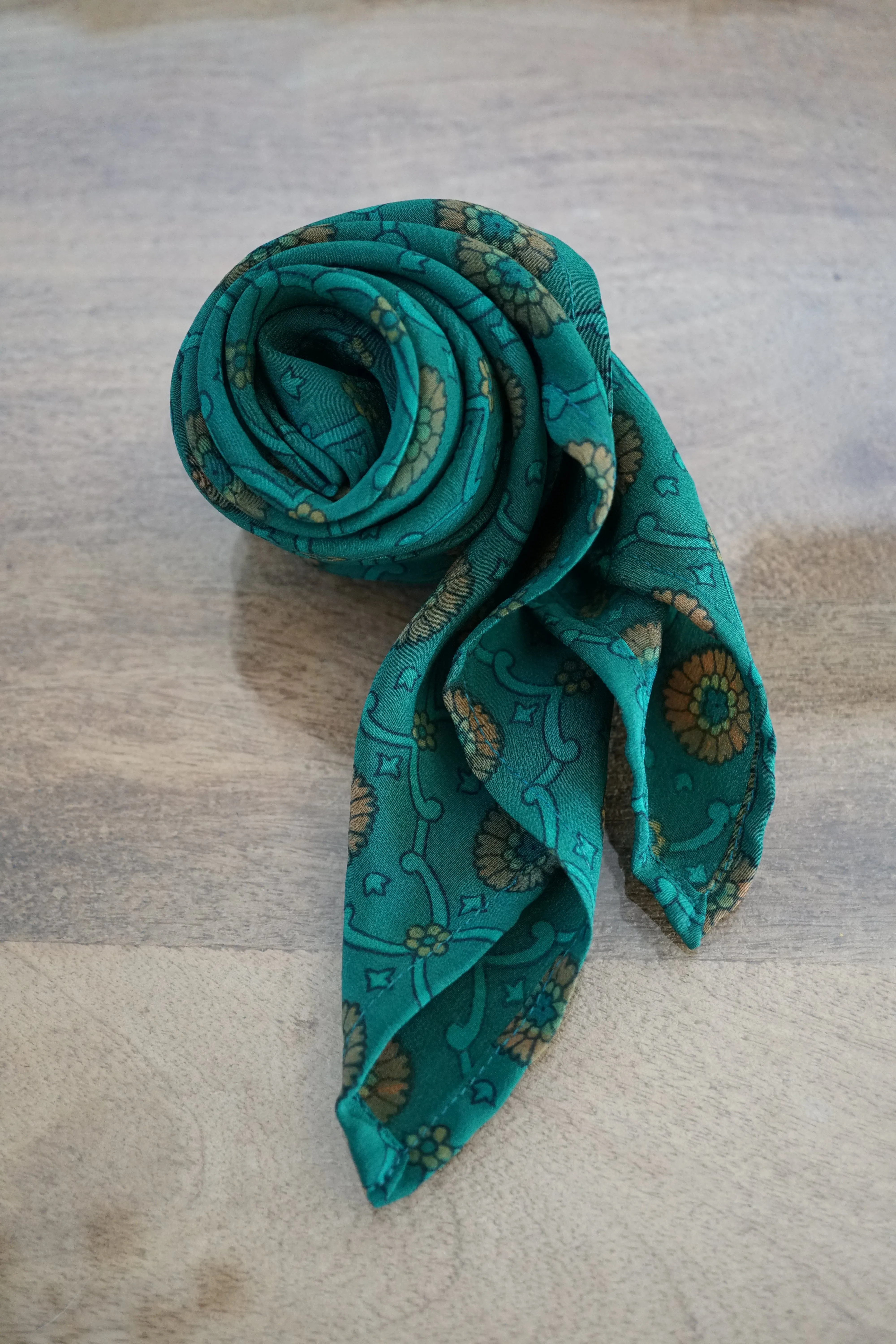 Upcycled Crepe Silk Neckerchief