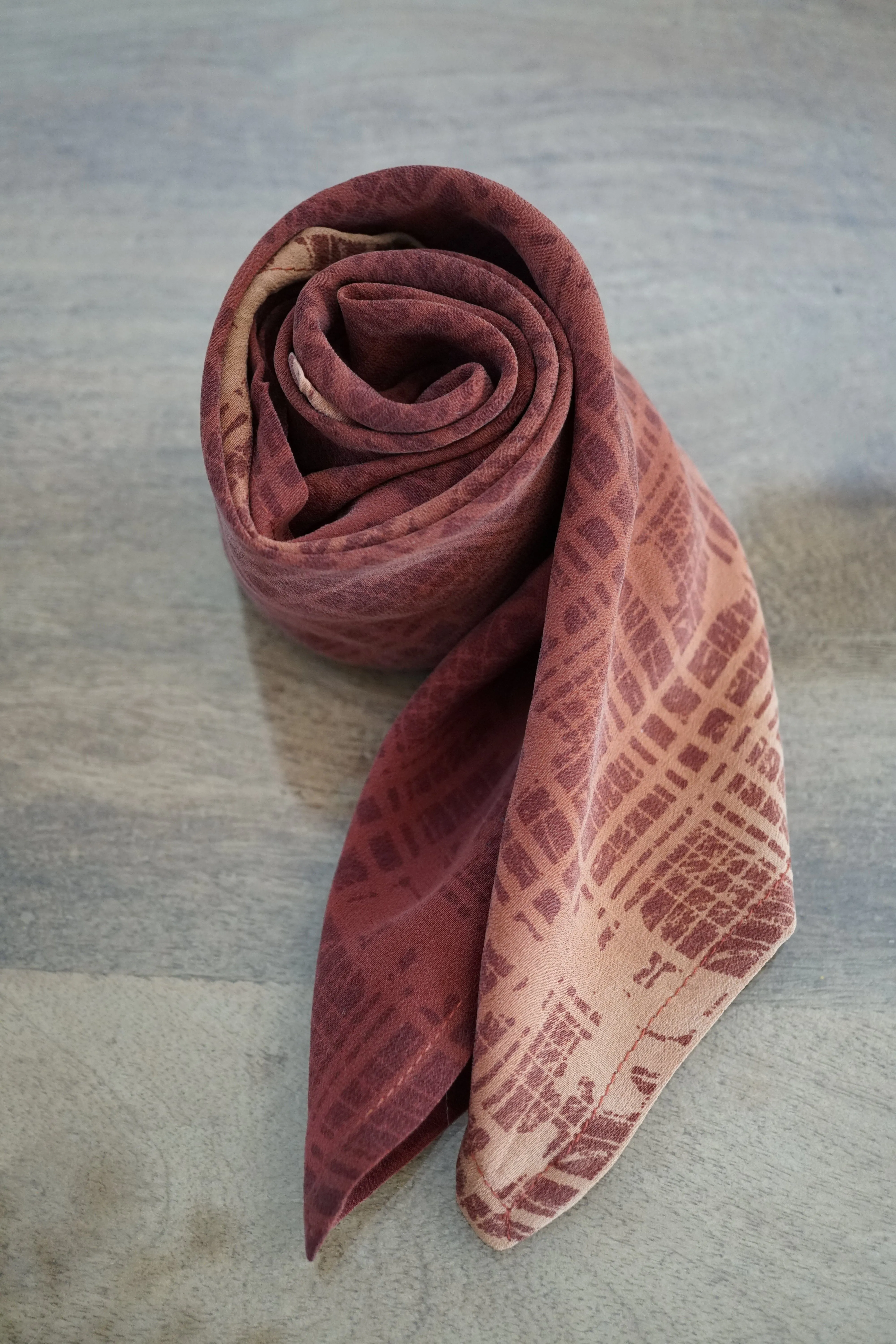 Upcycled Crepe Silk Neckerchief