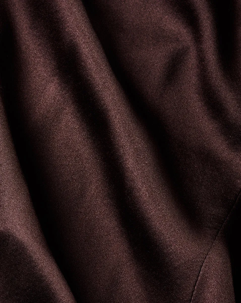 Veronica Beard Leilany Top in Dark Chocolate