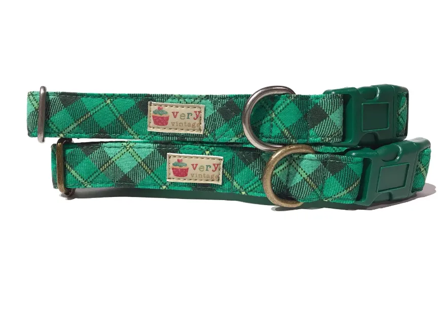 Very Vintage Organic Cotton Collar Irish Plaid