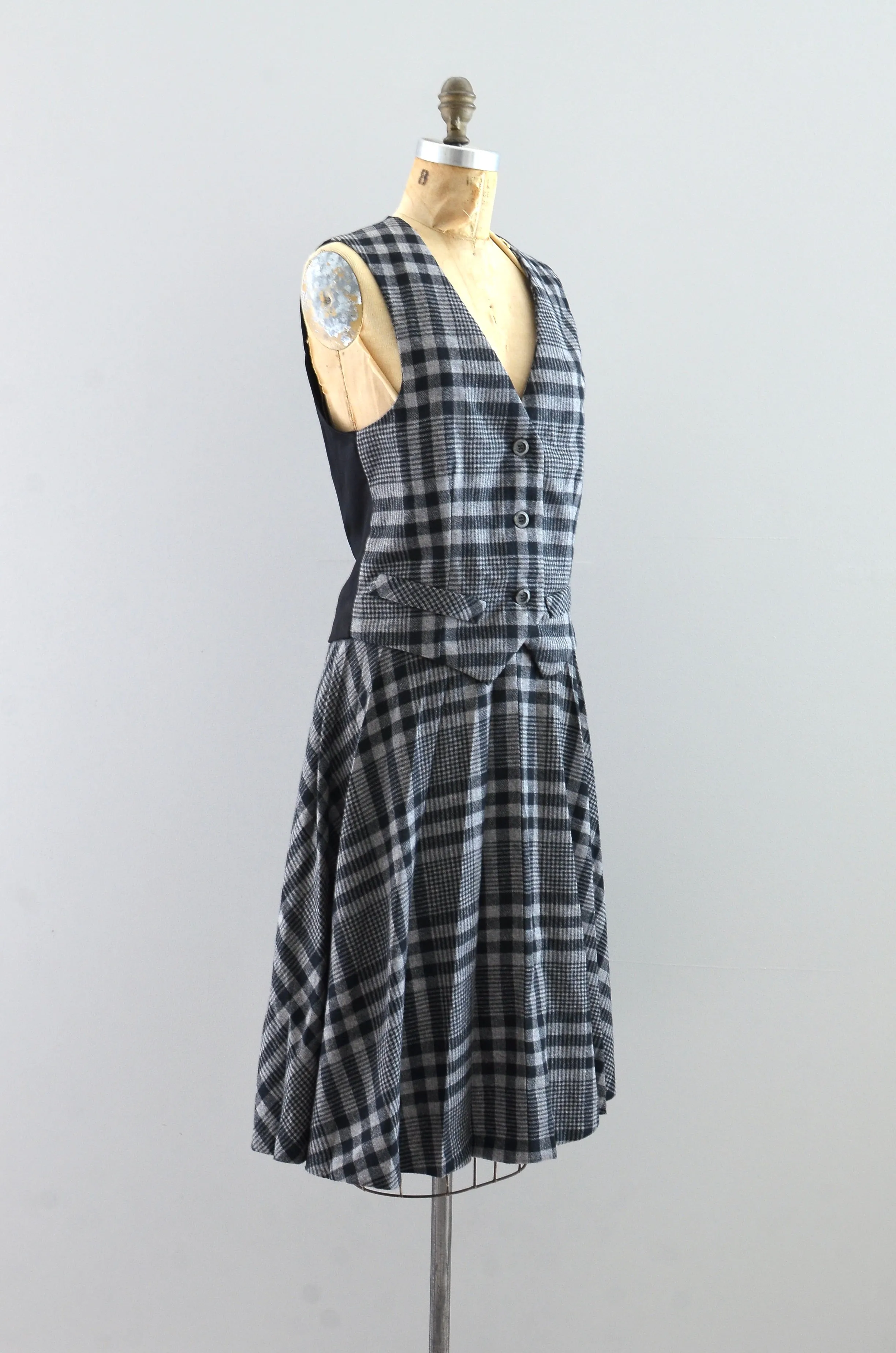 Vest Skirt Set