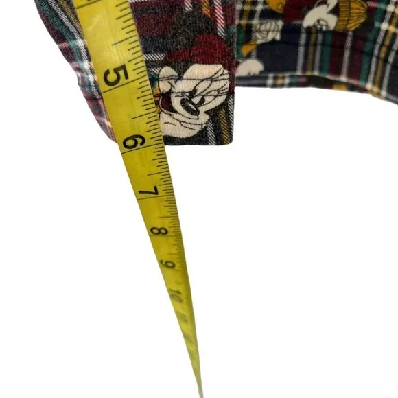 Vintage 90s Mickey Jerry Leigh Plaid Pull On Shorts Small