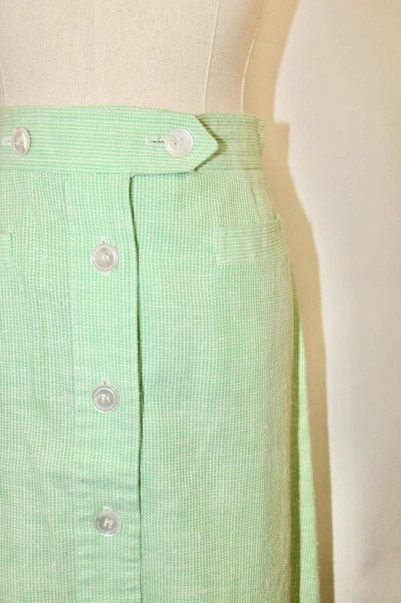 Vintage 90s Plaid Midi Skirt (25"-26")
