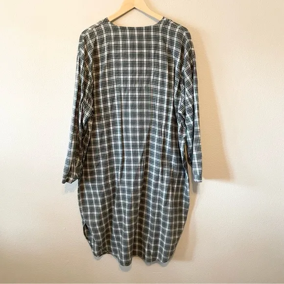 Vintage Acme Clothing Taz Long Plaid Sleep Shirt