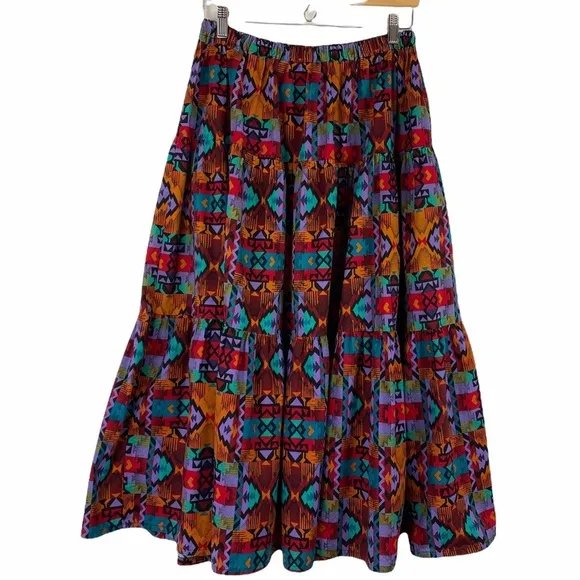 Vintage boho rockabilly full skirt