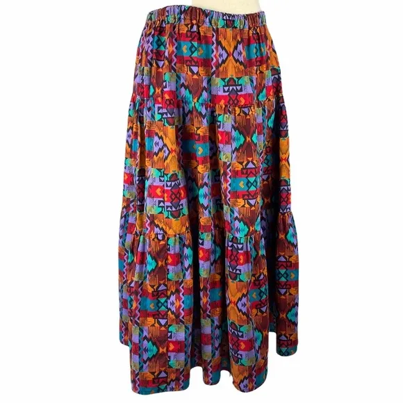 Vintage boho rockabilly full skirt